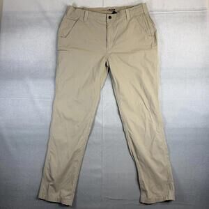 Carhartt Force Ripstop Work Pants Mens 38x32 Beige Relaxed Fit Nylon BN4750-M